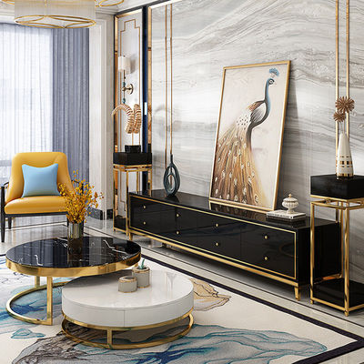 comprar Chá acompanhando White Marble Circle Tabela de café com armazenamento OEM ODM online manufacture