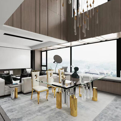 comprar SEDIA Modern Glass Set de Mesa de Jantar para 6 Formas Elípticas online manufacture