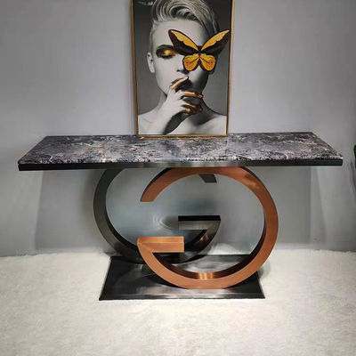 comprar Quadro de aço brilhante Consola de entrada Mesa retangular Altura 78cm online manufacture