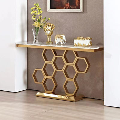 comprar Tabelas de console de mármore a retalho com base de aço inoxidável elegante online manufacture