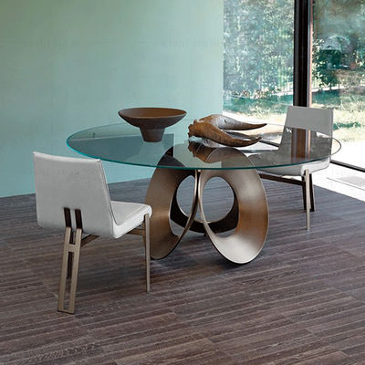 comprar Sala de banquetes de mármore Restaurante Mesa circular com pernas de aço inoxidável online manufacture