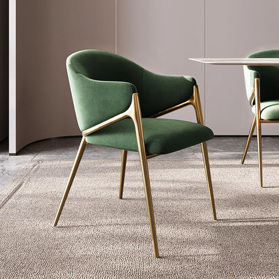 comprar Luxo leve de aço inoxidável Fleece Hotel / Apartamento cadeira de jantar online manufacture