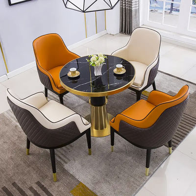 comprar Moderno estilo aço inoxidável mesa redonda de negociação de hotel de mármore online manufacture