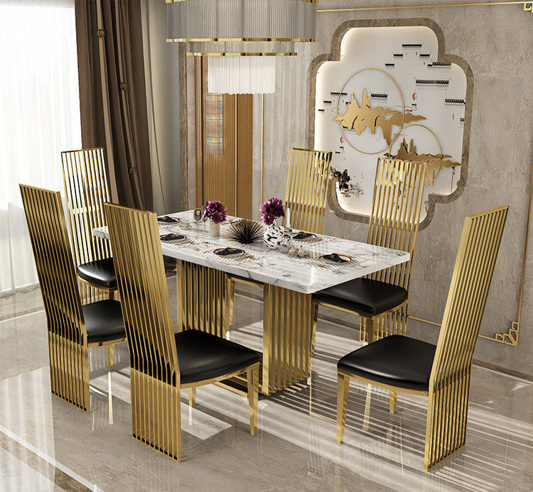 Mesa de jantar quadrada de mármore Tamanho do apartamento Mesa de cozinha Comprimento 1,8 m/2 m