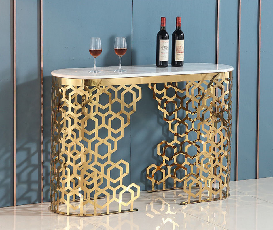 Tabela de entrada de mármore longo 120cm/150cm Cor personalizada